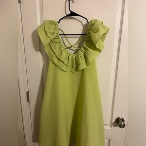 Melon green dress